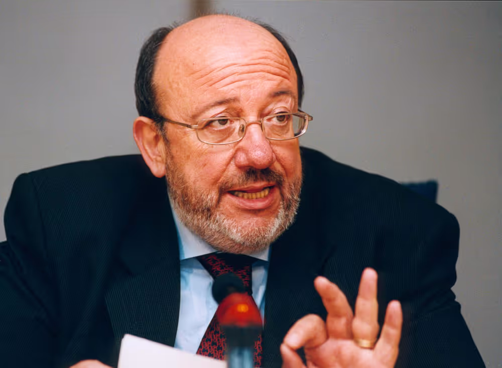 Belgium's Foreign Minister Louis MICHEL attends a meeting in Brussels