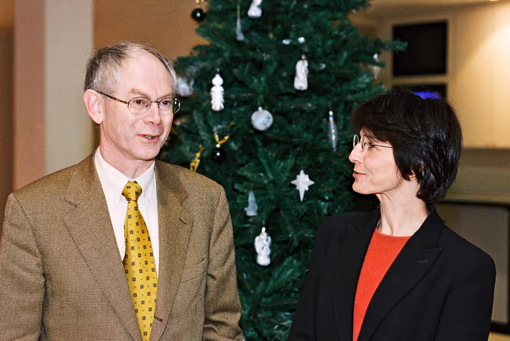 MEP Marianne THYSSEN meets with Belgian Politician, Herman VAN ROMPUY