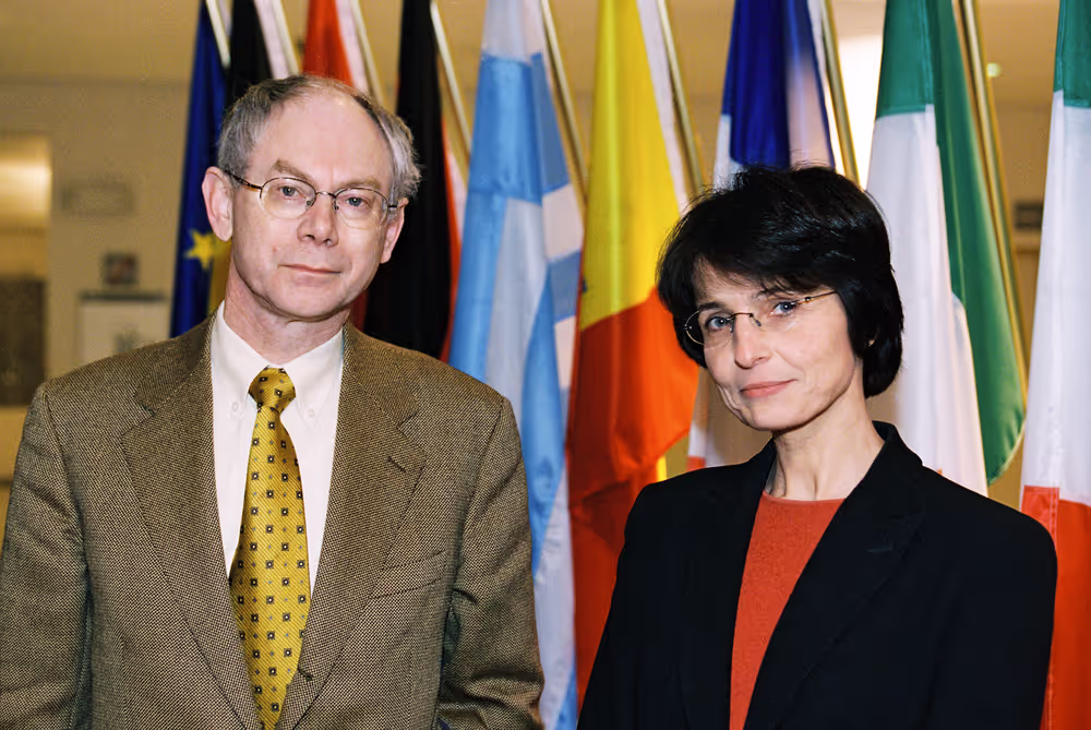 MEP Marianne THYSSEN meets with Belgian Politician, Herman VAN ROMPUY