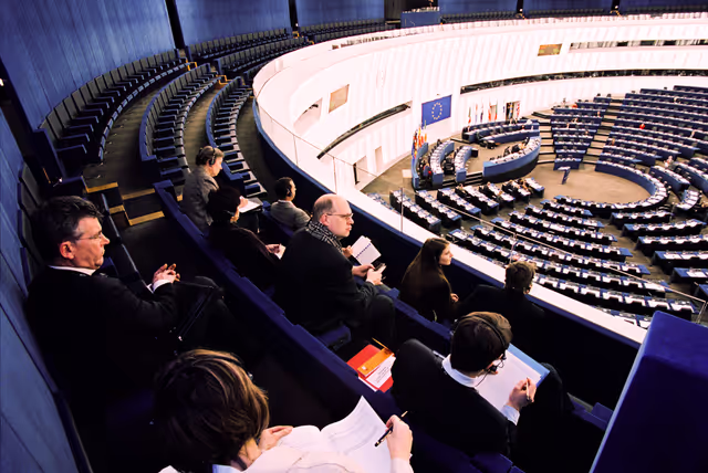 Foto 1: Illustration inside the EP hemicycle in Strasbourg