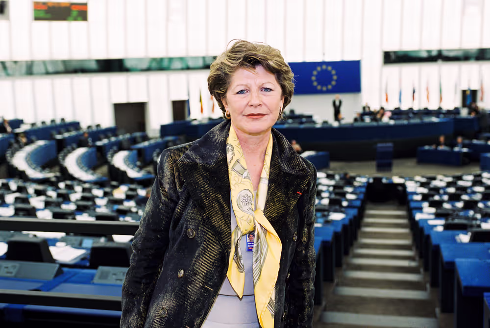 MEP Anne-Marie SCHAFFNER in the hemicycle in Strasbourg