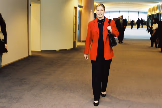 Fotografia 2: Portrait of MEP Marjo MATIKAINEN-KALLSTROM at the European Parliament in Brussels