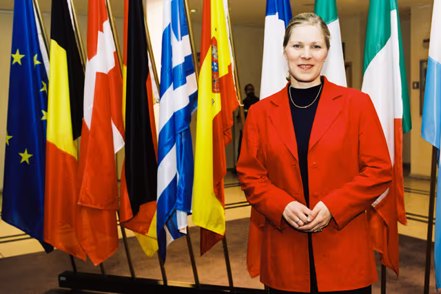 Fotografia 3: Portrait of MEP Marjo MATIKAINEN-KALLSTROM at the European Parliament in Brussels