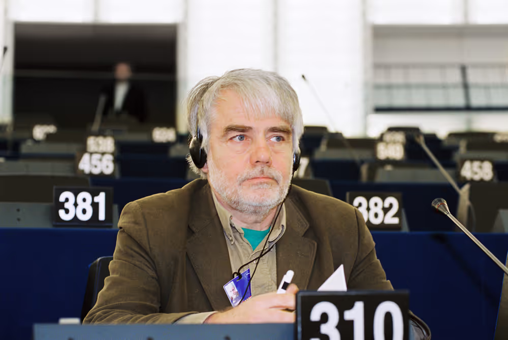 MEP Per GAHRTON in Plenary Session in Strasbourg
