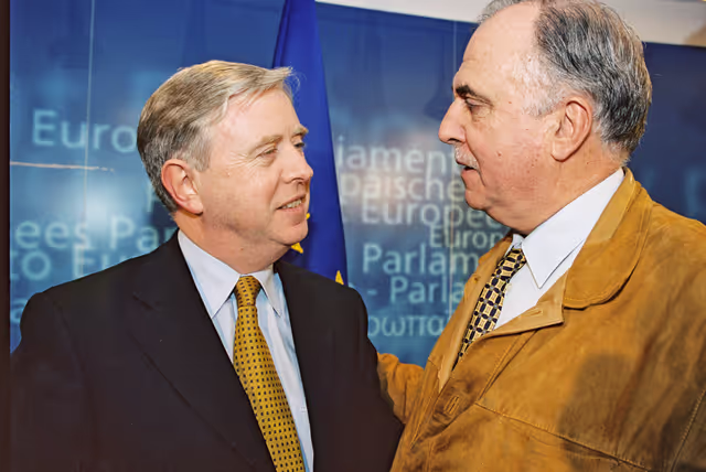 Fotografija 3: Pat COX EP President meets with MEP Isodoro SANCHEZ GARCIA