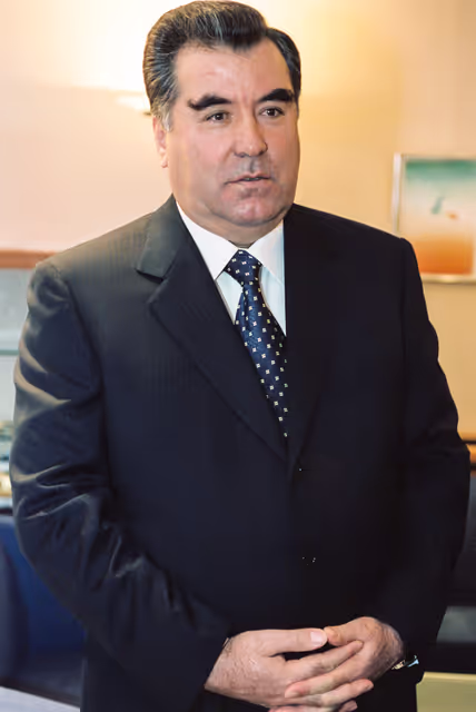 Fotografija 1: EP President meets with Emomalii RAKHMONOV, President of Tajikistan