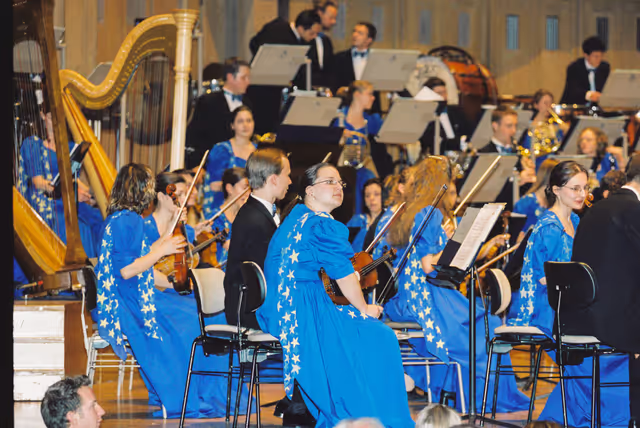 Fotografi 4: Visit of Prince and Princess of Belgium at the European Parliament in Brussels. Concert