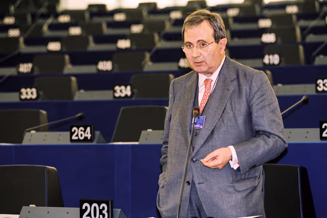 Portrait of MEPs during the plenary session in Strasbourg