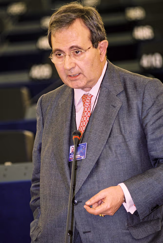 Portrait of MEPs during the plenary session in Strasbourg