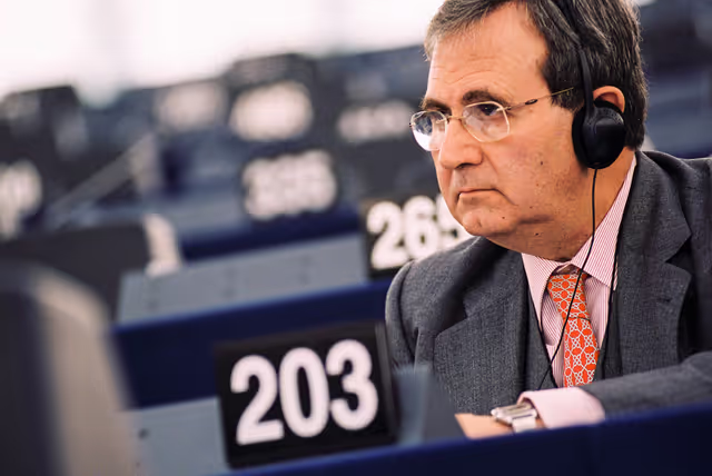 Portrait of MEPs during the plenary session in Strasbourg