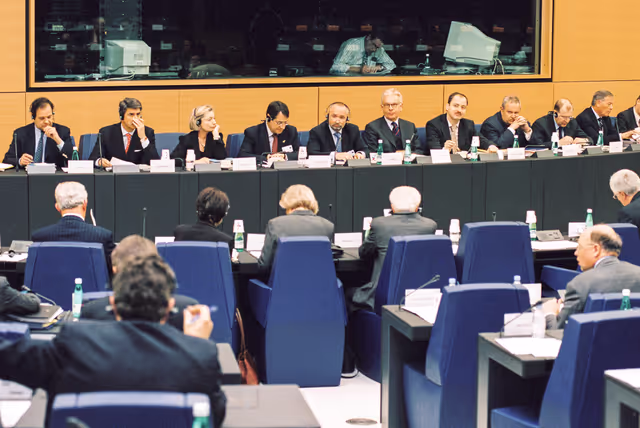 Photo 8 : EPP meeting at the European Parliament in Strasbourg.