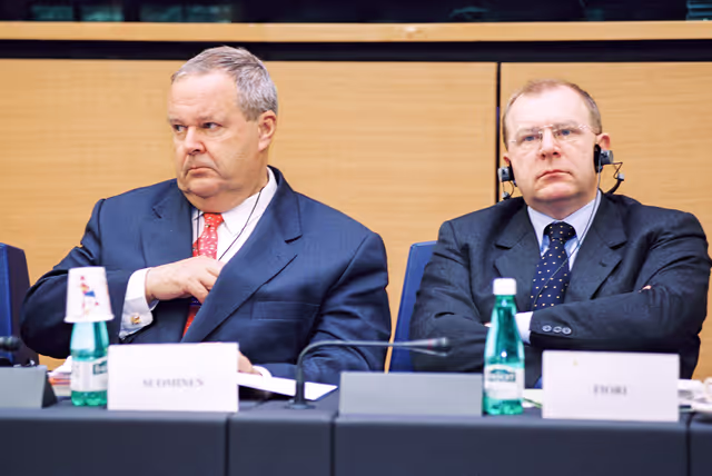 Photo 1 : EPP meeting at the European Parliament in Strasbourg.