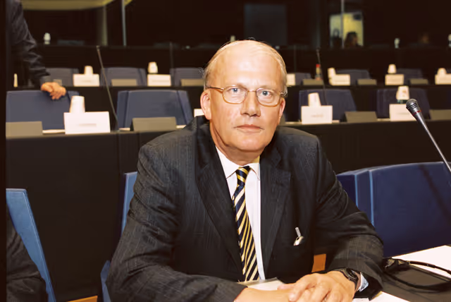 Fotografi 3: MEP Jan MULDER at the European Parliament in Strasbourg
