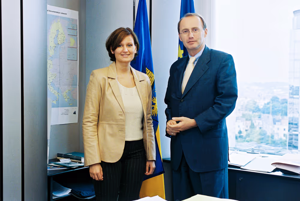MEP Othmar KARAS with assistants in Brussels