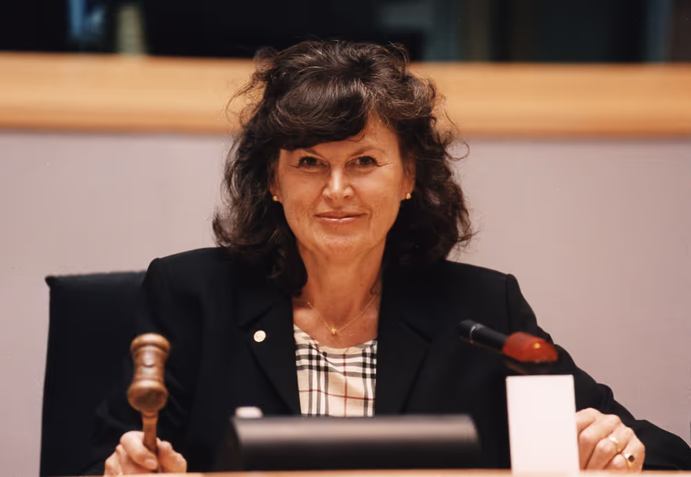 EP Vice-President Charlotte CEDERSCHIOLD presides over a meeting in Brussels