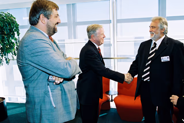 Photo 2: EP President meets with Karl ENGELMANN and M. GAUTIER