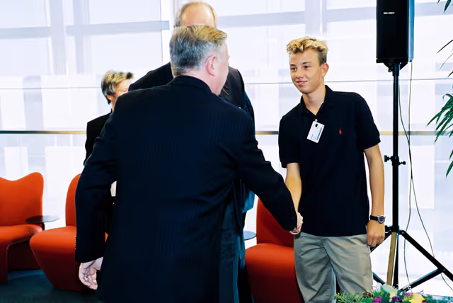 Photo 5: EP President meets with Karl ENGELMANN and M. GAUTIER