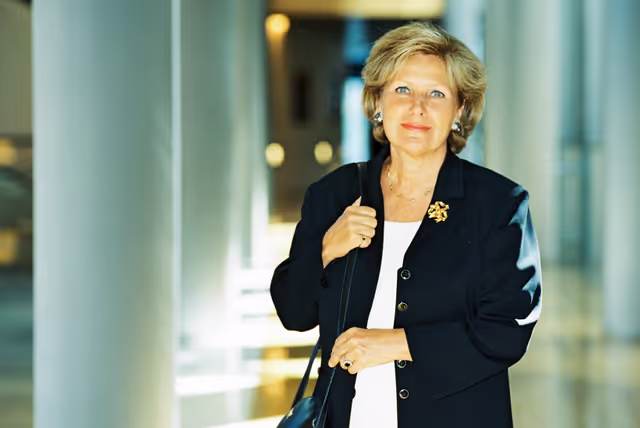 Portrait of MEP Marie-France STIRBOIS in Strasbourg