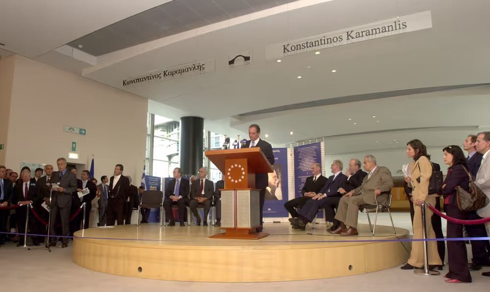 Official inauguration of the Konstantinos Karamanlis passerelle.