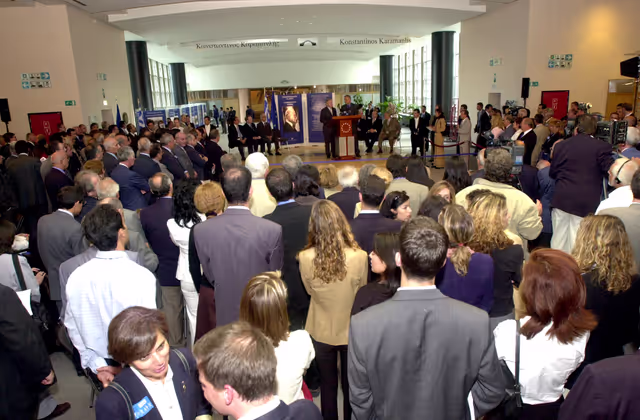 Fotografie 15: Official inauguration of the Konstantinos Karamanlis passerelle.