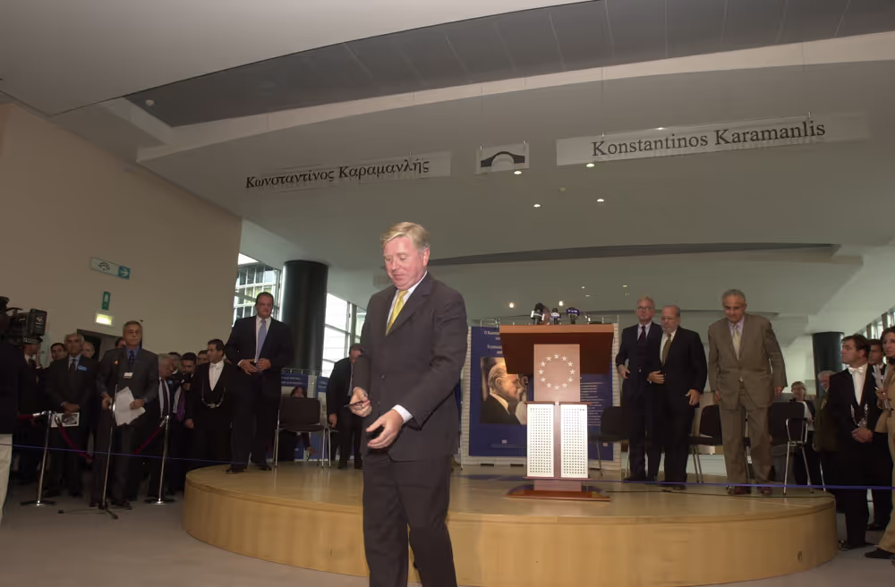 Official inauguration of the Konstantinos Karamanlis passerelle.