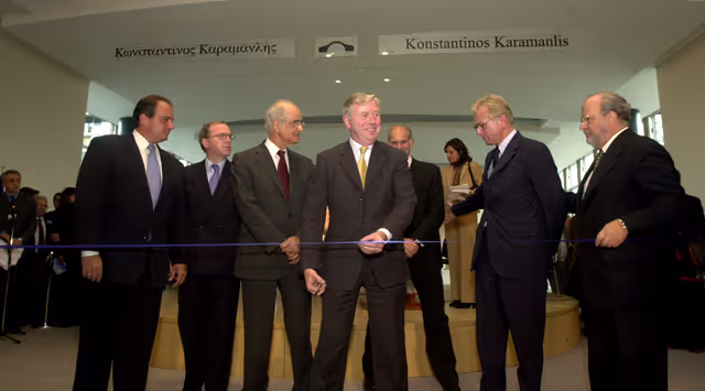 Fotografie 4: Official inauguration of the Konstantinos Karamanlis passerelle.