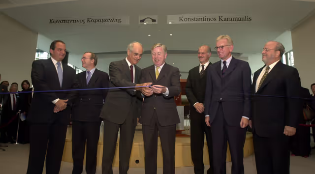 Fotografie 5: Official inauguration of the Konstantinos Karamanlis passerelle.