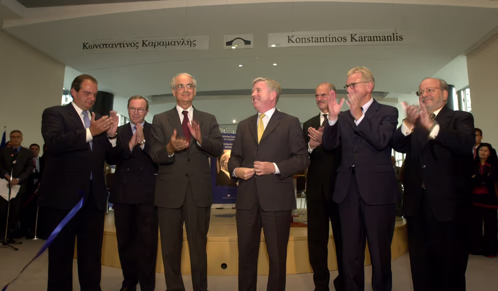 Official inauguration of the Konstantinos Karamanlis passerelle.