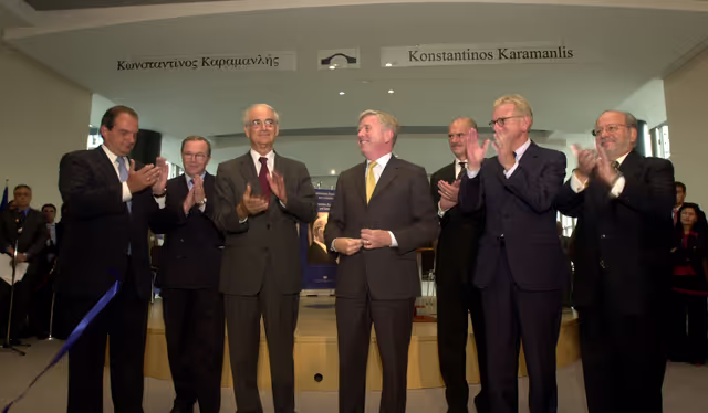 Fotografie 2: Official inauguration of the Konstantinos Karamanlis passerelle.