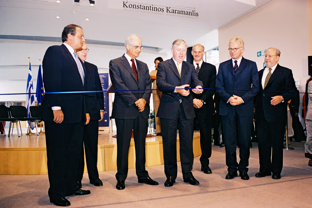 Official inauguration of the Konstantinos Karamanlis passerelle.