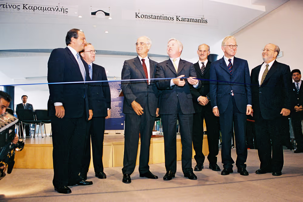 Official inauguration of the Konstantinos Karamanlis passerelle.