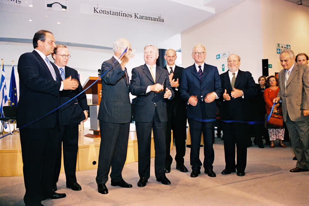Official inauguration of the Konstantinos Karamanlis passerelle.