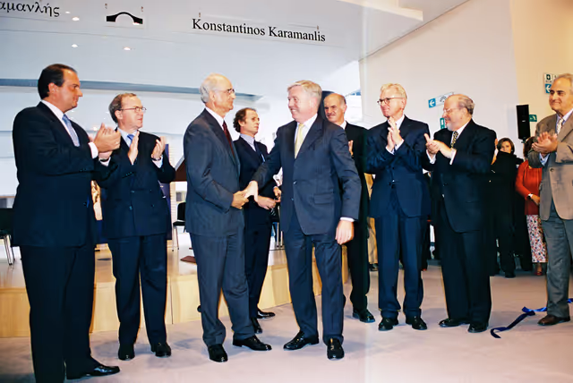 Fotografie 29: Official inauguration of the Konstantinos Karamanlis passerelle.