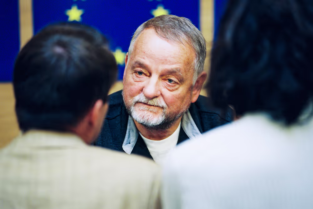 Press conference of Freddy BLAK MEP in Strasbourg