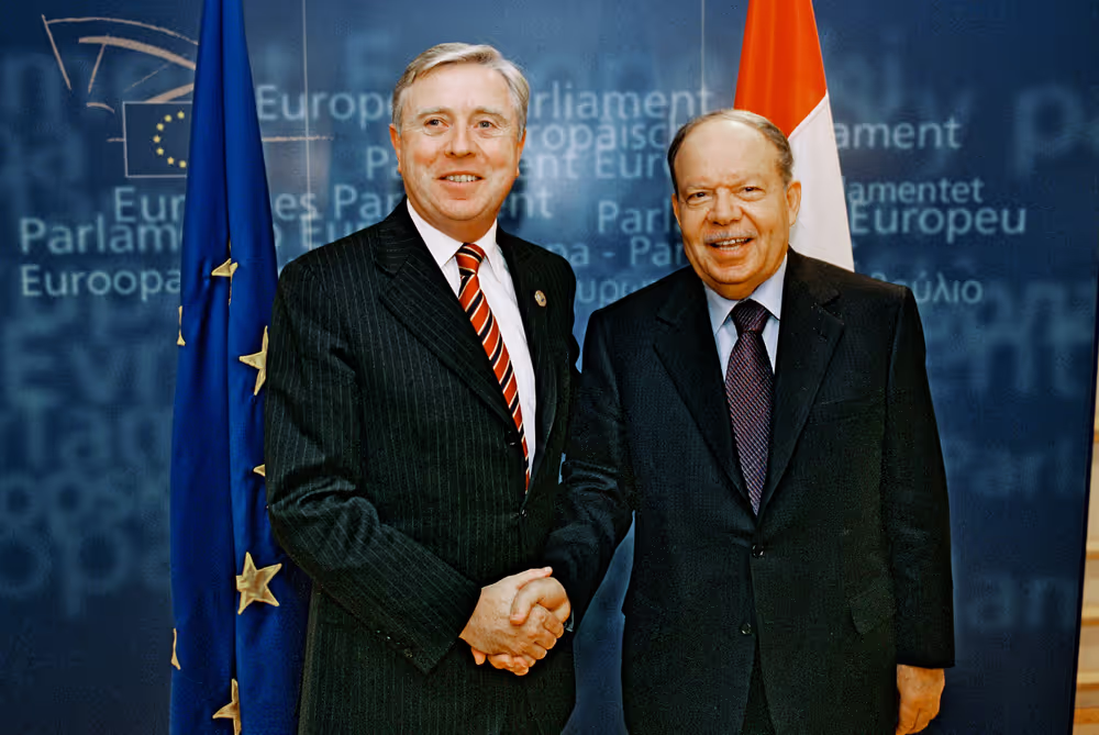 Pat COX EP President  meets with Ahmad Fathi SOROUR