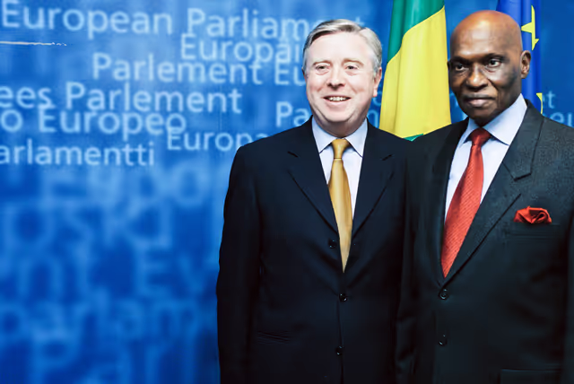 Suriet 16: Abdoulaye WADE, President of Senegal, makes an official visit to the European Parliament in Strasbourg