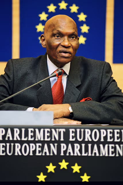 Suriet 9: Abdoulaye WADE, President of Senegal, makes an official visit to the European Parliament in Strasbourg