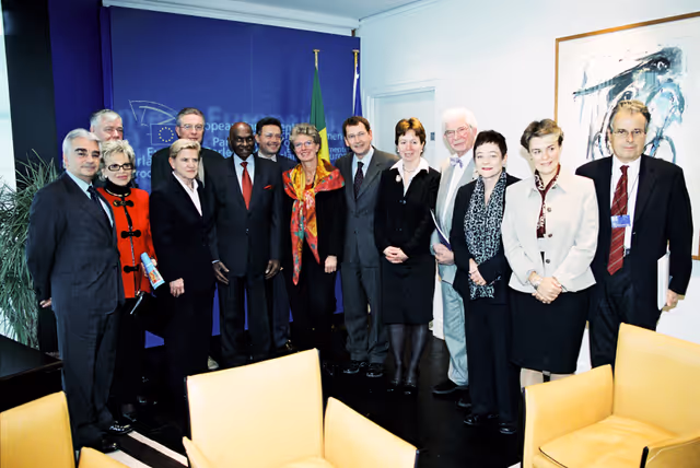 Suriet 4: Abdoulaye WADE, President of Senegal, makes an official visit to the European Parliament in Strasbourg