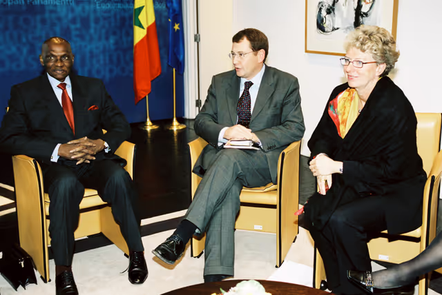 Suriet 1: Abdoulaye WADE, President of Senegal, makes an official visit to the European Parliament in Strasbourg