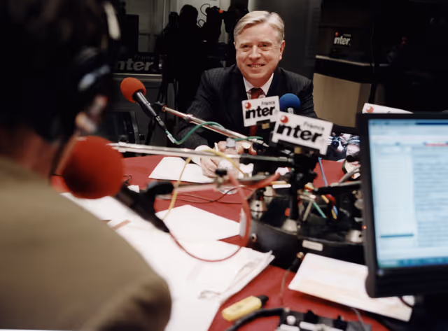 Foto 16: France Inter radio broadcasts live from the EP in Strasbourg - Question directe programme