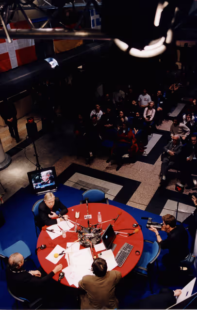 Foto 1: France Inter radio broadcasts live from the EP in Strasbourg - Question directe programme