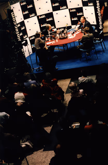 Foto 6: France Inter radio broadcasts live from the EP in Strasbourg - Question directe programme