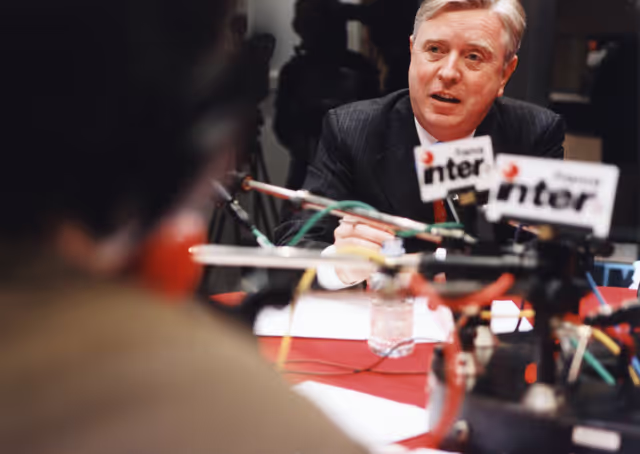 Foto 7: France Inter radio broadcasts live from the EP in Strasbourg - Question directe programme