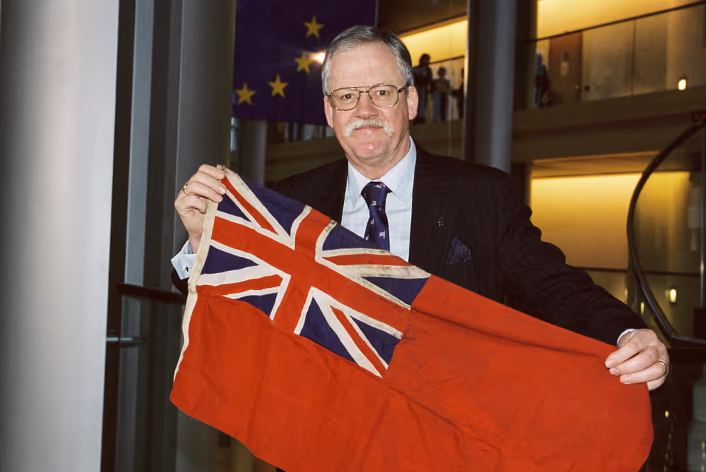 MEP Roger HELMER at the European Parliament in Strasbourg