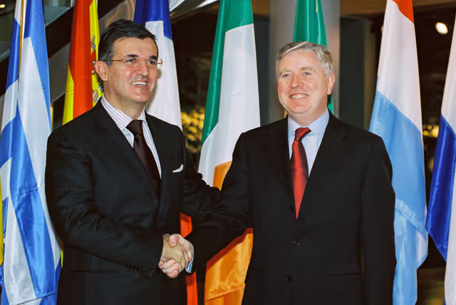 Fotografija 4: Pat COX - EP President meets with Svetozar MAROVIC, President of Serbia and Montenegro