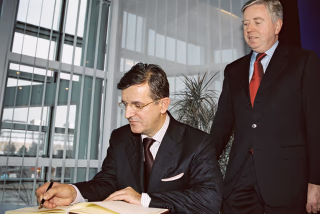 Fotografija 2: Pat COX - EP President meets with Svetozar MAROVIC, President of Serbia and Montenegro