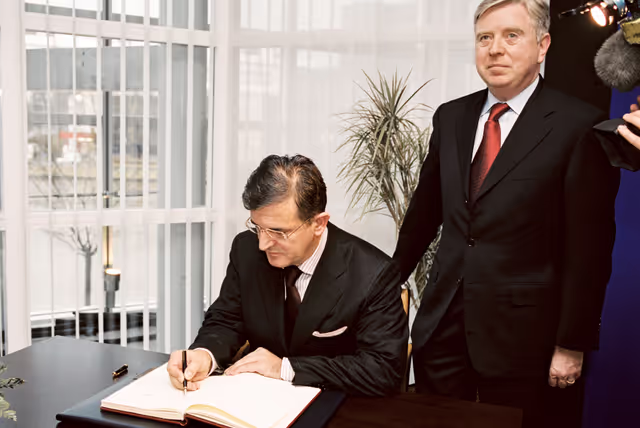 Fotografija 5: Pat COX - EP President meets with Svetozar MAROVIC, President of Serbia-Montenegro