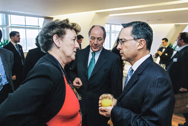 Photo 23 : Reception at the European Parliament in Strasbourg with President of Colombia.