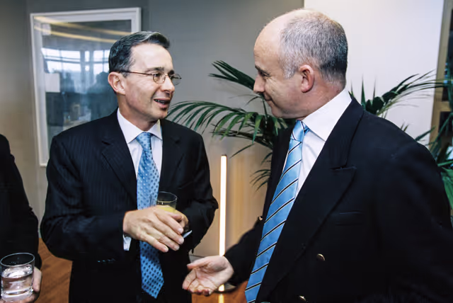 Photo 15 : Reception at the European Parliament in Strasbourg with President of Colombia.