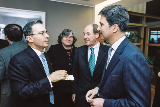 Photo 29 : Reception at the European Parliament in Strasbourg with President of Colombia.